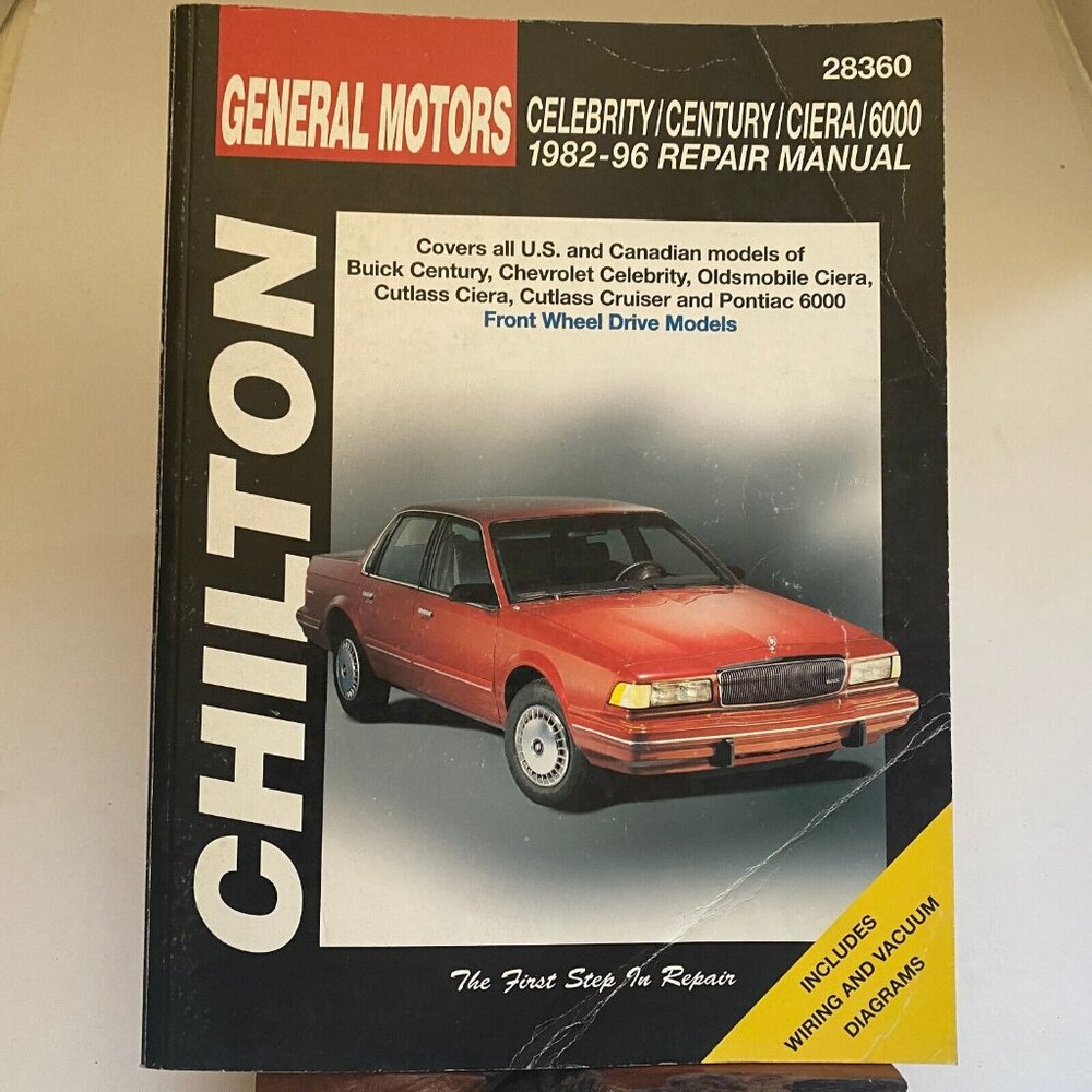 Chilton Repair Manual #28360 GM Celebrity Century Ciera 6000 1982 - 96